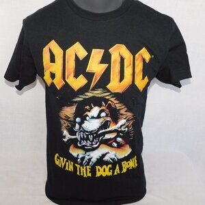 AC/DC Band Tee  Givin The Dog A Bone Mens M Black Graphic T Shirt